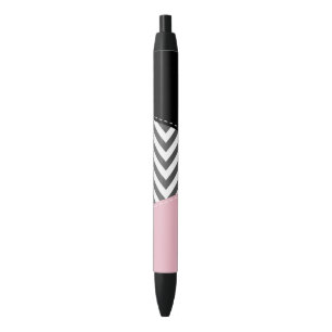 Bolígrafo De Tinta Negra Gris Zigzag, Gris Chevron, Zigzag Pattern, Rosa