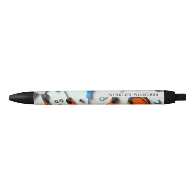 Bolígrafo De Tinta Negra Grupo de construcción (Anverso)