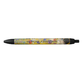 Bolígrafo De Tinta Negra Gustav Klimt – El beso – Texto personalizado