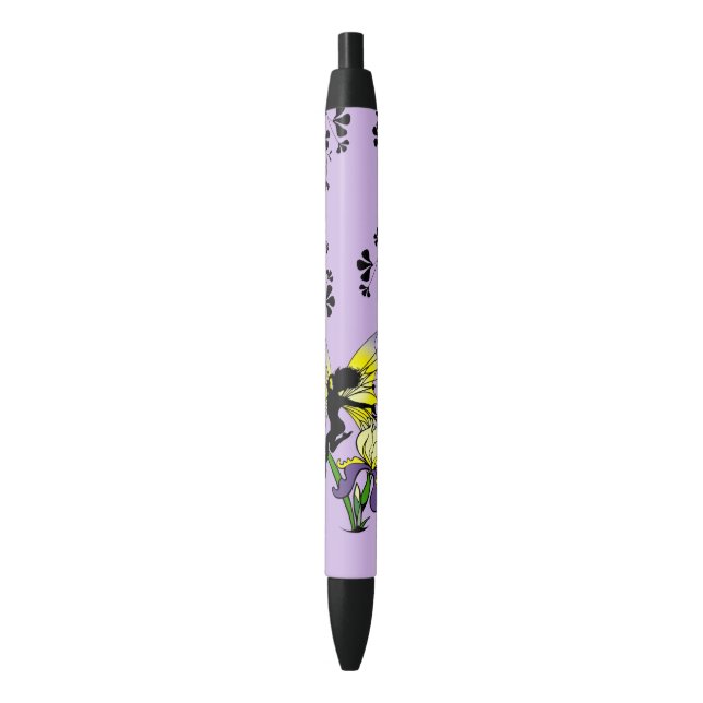 Bolígrafo De Tinta Negra Hada Sombra Iris (Frente vertical)