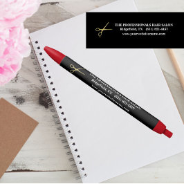 Bolígrafo De Tinta Negra Hair Salon Comercialización Promocional Personaliz