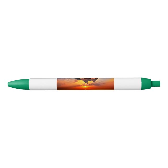 Bolígrafo De Tinta Negra Halcón que lucha F-16 (Anverso)