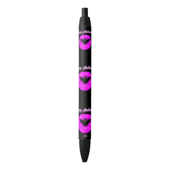 Bolígrafo De Tinta Negra Halloween Bat Pen (Frente vertical)