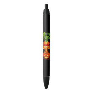 Bolígrafo De Tinta Negra Halloween de Destrucción Nuclear Jack-o'-Lant