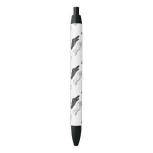 Bolígrafo De Tinta Negra Hand Silhouette Duck
