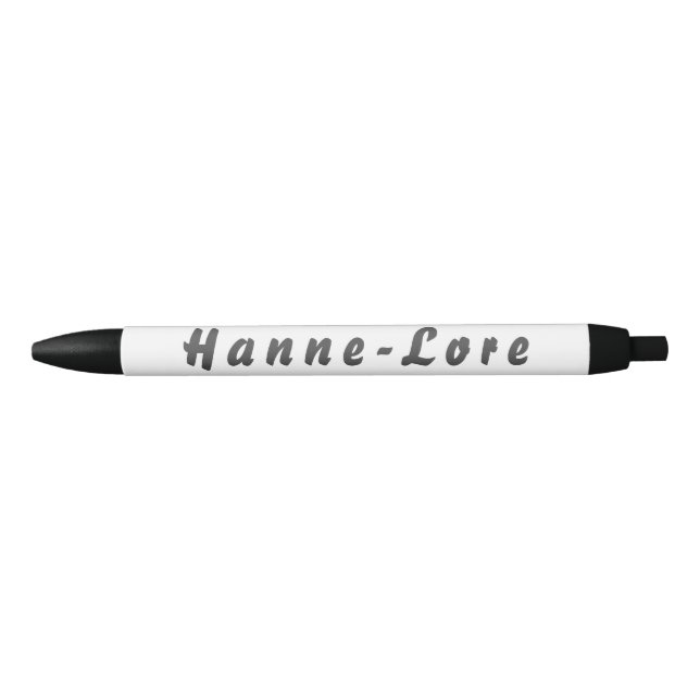 Bolígrafo De Tinta Negra Hanne-Lore Kugelschreiber (Anverso)