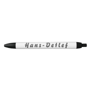 Bolígrafo De Tinta Negra Hans-Detlef Kugelschreiber