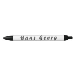 Bolígrafo De Tinta Negra Hans Georg Kugelschreiber