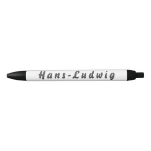 Bolígrafo De Tinta Negra Hans-Ludwig Kugelschreiber