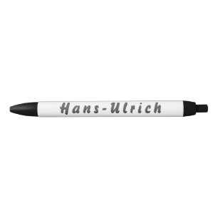 Bolígrafo De Tinta Negra Hans-Ulrich Kugelschreiber