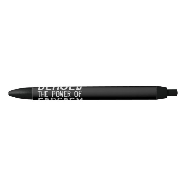 Bolígrafo De Tinta Negra He aquí el poder del sarcasmo (Anverso)