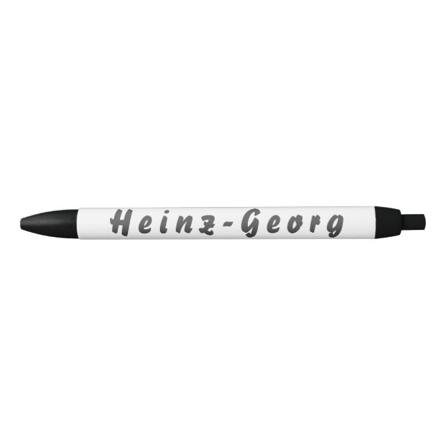 Bolígrafo De Tinta Negra Heinz-Georg Kugelschreiber (Anverso)