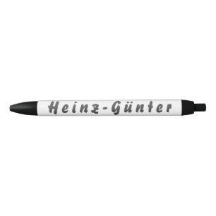 Bolígrafo De Tinta Negra Heinz-Günter Kugelschreiber