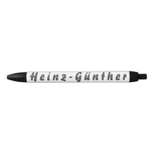 Bolígrafo De Tinta Negra Heinz-Günther Kugelschreiber