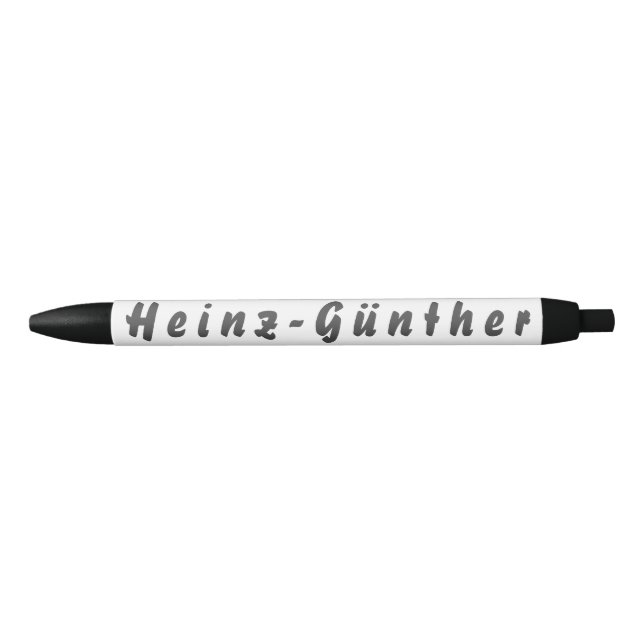 Bolígrafo De Tinta Negra Heinz-Günther Kugelschreiber (Anverso)