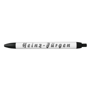 Bolígrafo De Tinta Negra Heinz-Jürgen Kugelschreiber