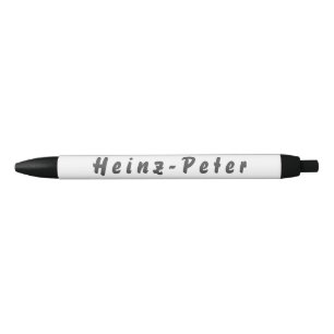 Bolígrafo De Tinta Negra Heinz-Peter Kugelschreiber
