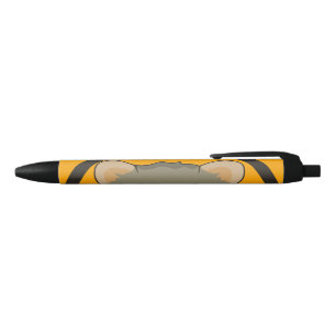 Bolígrafo De Tinta Negra Hermoso hámster personalizado con una bufanda mult
