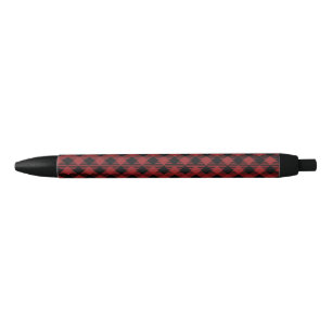Bolígrafo De Tinta Negra Hermosos Navidades Red Buffalo Plaid