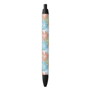 Bolígrafo De Tinta Negra Hibisco hawaiano floral