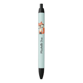 Bolígrafo De Tinta Negra Hipster Red Fox