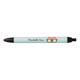 Bolígrafo De Tinta Negra Hipster Red Fox