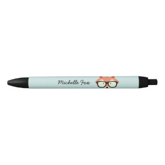 Bolígrafo De Tinta Negra Hipster Red Fox