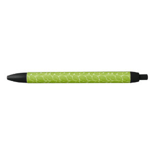 Bolígrafo De Tinta Negra Hojas verdes