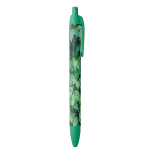 Bolígrafo De Tinta Negra Hojas verdes de uva