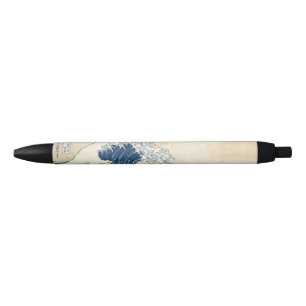 Bolígrafo De Tinta Negra Hokusai la gran onda de Kanagawa