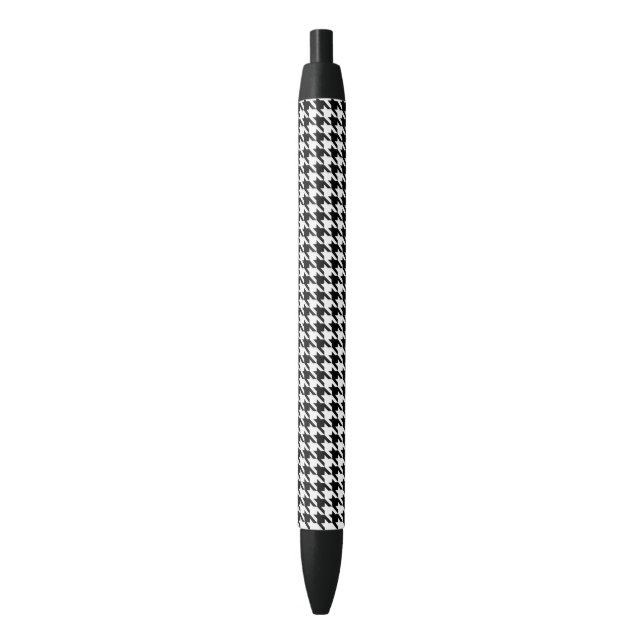 Bolígrafo De Tinta Negra Houndstooth (Frente vertical)