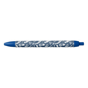 Bolígrafo De Tinta Negra Huesos de dinosaurio (azul)