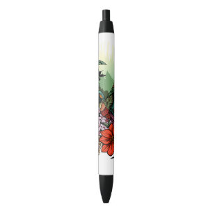 Bolígrafo De Tinta Negra Hummingbird Garden