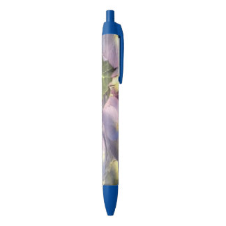 Bolígrafo De Tinta Negra Hydrangeas azules