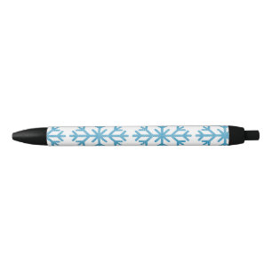 Bolígrafo De Tinta Negra Icy Blue Snowflake Thunder_Cove