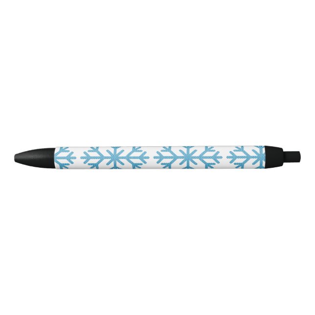Bolígrafo De Tinta Negra Icy Blue Snowflake Thunder_Cove (Anverso)