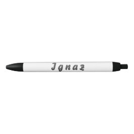 Bolígrafo De Tinta Negra Ignacio Kugelschreiber