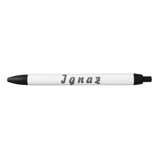 Bolígrafo De Tinta Negra Ignacio Kugelschreiber (Anverso)