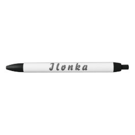 Bolígrafo De Tinta Negra Ilonka Kugelschreiber