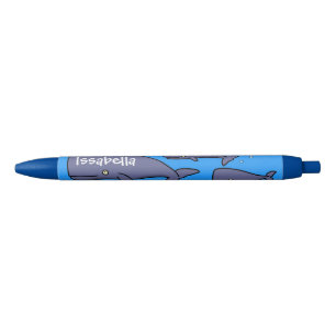 Bolígrafo De Tinta Negra Ilustracion de ballenas personalizados migratorias