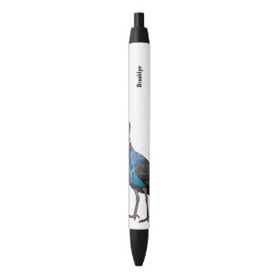 Bolígrafo De Tinta Negra Ilustracion de personalizado de aves silvestres