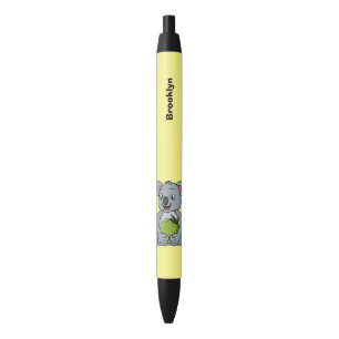 Bolígrafo De Tinta Negra Ilustracion de personalizado de coco y koala cuta