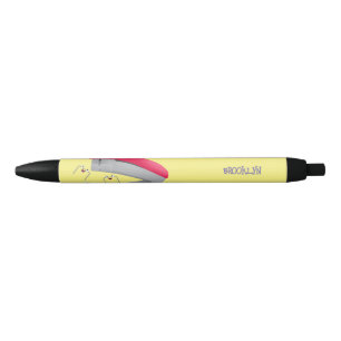 Bolígrafo De Tinta Negra Ilustracion de personalizado de grapadora de color