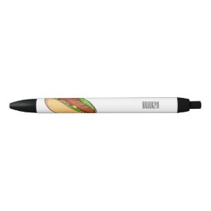 Bolígrafo De Tinta Negra Ilustracion de personalizado de hot dog