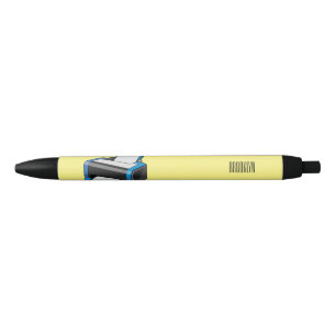 Bolígrafo De Tinta Negra Ilustracion de personalizado de impresora