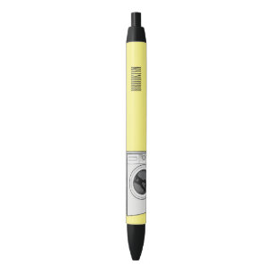 Bolígrafo De Tinta Negra Ilustracion de personalizado de lavadora