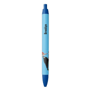Bolígrafo De Tinta Negra Ilustracion de personalizado de pájaros carpintero
