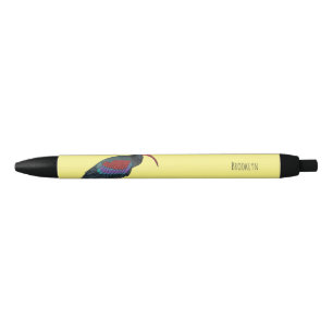 Bolígrafo De Tinta Negra Ilustracion de personalizado de pájaros ibis de ca