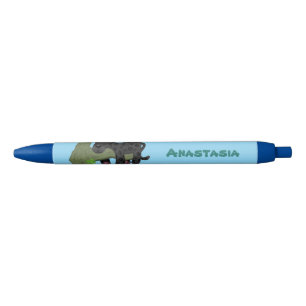 Bolígrafo De Tinta Negra Ilustracion de personalizado de pantera negra de j