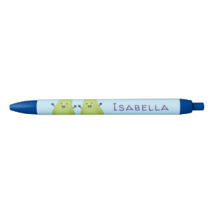 Bolígrafo De Tinta Negra Ilustracion de personalizado de par de pera cúpula
